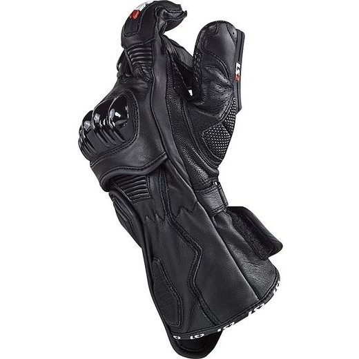 LS2 PÁNSKÉ KOŽENÉ MOTO RUKAVICE SWIFT RACING BLACK