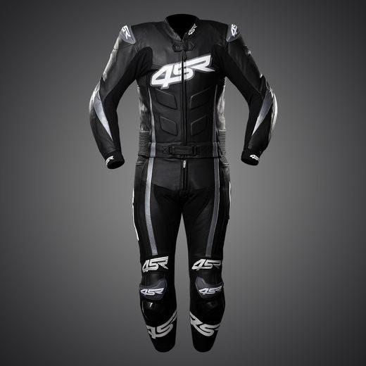 4SR DVOUDÍLNÁ KOŽENÁ MOTO KOMBINÉZA RR EVO III GREY STORM