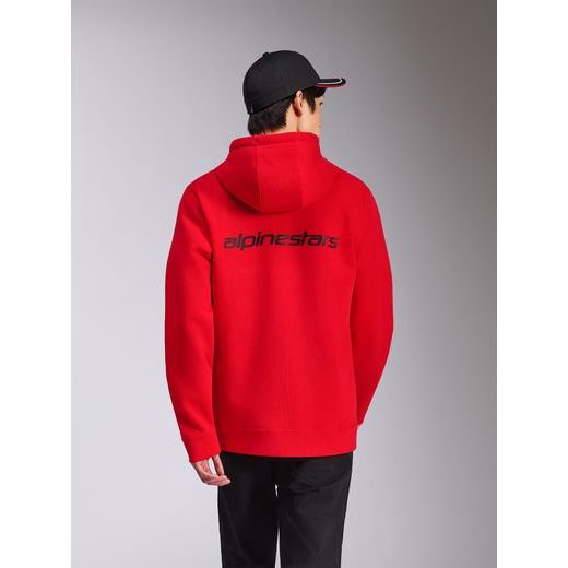 MIKINA TRANSVERSE HOODIE, ALPINESTARS (ČERVENÁ)