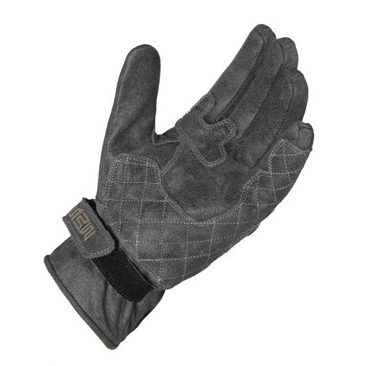 MBW PÁNSKÉ KOŽENÉ MOTO RUKAVICE TIMMY ŠEDÉ