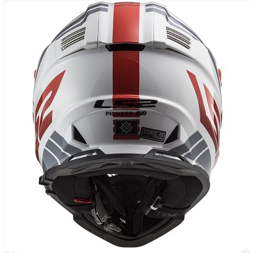 LS2 ENDURO MOTO PŘILBA MX436 PIONEER EVO EVOLVE RED WHITE