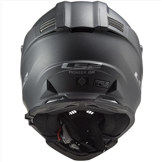 LS2 ENDURO MOTO PŘILBA MX436 PIONEER EVO TITANOVÁ MATNÁ