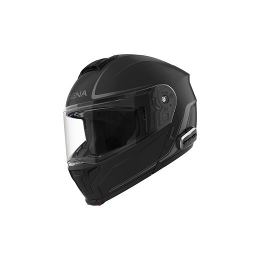 MESH PŘILBA S HEADSETEM OUTRUSH 2, SENA (MATNÁ ČERNÁ)