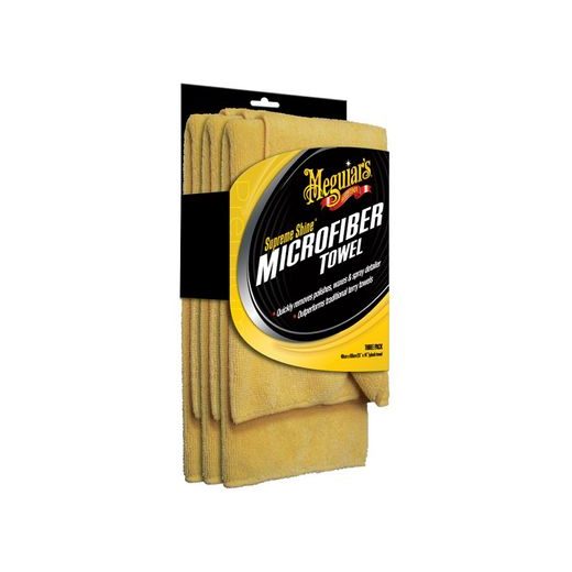 MEGUIARS SUPREME SHINE MICROFIBER TOWEL - MIKROVLÁKNOVÁ UTĚRKA 40X60 CM (BALENÍ 3 KS)