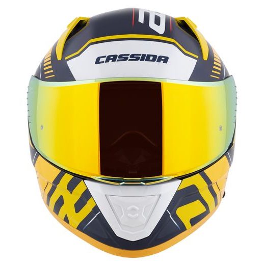 PŘILBA AERO DROME, CASSIDA (MODRÁ/ŽLUTÁ FLUO/ORANŽOVÁ/ČERVENÁ/SVĚTLE MODRÁ/BÍLÁ)