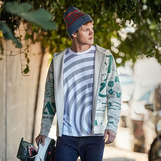 MIKINA DETERMINANT HOODIE, ALPINESTARS (BÍLÁ OFFWHITE)