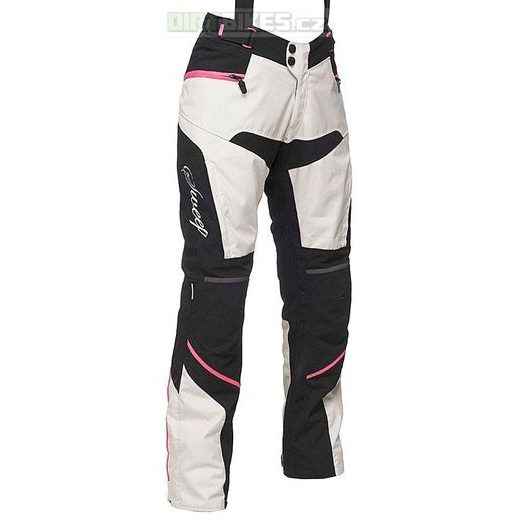 KALHOTY MBW CHARISMA - DÁMSKÉ TEXTILNÍ ČERNO-BÍLO-RŮŽOVÉ