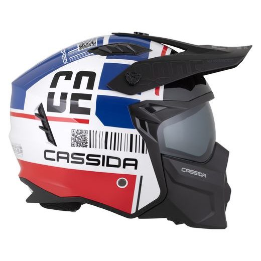 PŘILBA CROSS COUNTRY CODE, CASSIDA (BÍLÁ/ČERVENÁ/MODRÁ/ČERNÁ) 2026