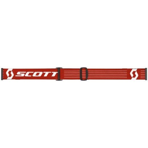 SCOTT MOTOKROSOVÉ BRÝLE FURY CH BRIGHT RED ORANGE CHROME WORKS ČIRÉ SKLO