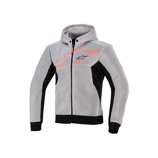 BUNDA CHROME SUPERAIRFLOW, ALPINESTARS (ČERNÁ/SVĚTLE ŠEDÁ/ČERVENÁ FLUO) 2026