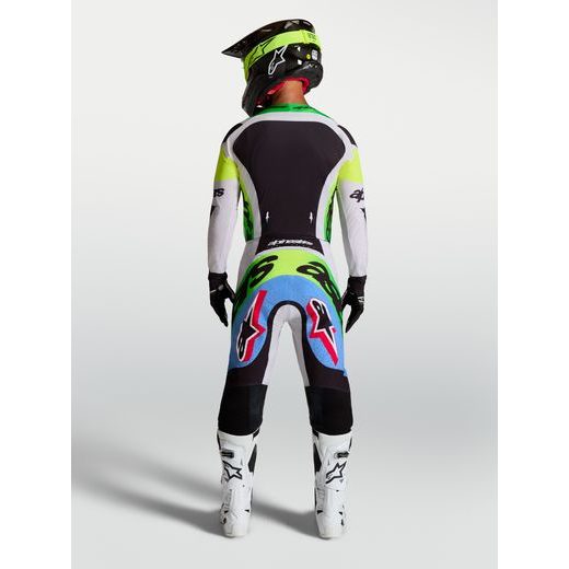 DRES SUPERTECH DYNA, ALPINESTARS (SVĚTLE ŠEDÁ/ZELENÁ FLUO/MODRÁ/ČERNÁ) 2027