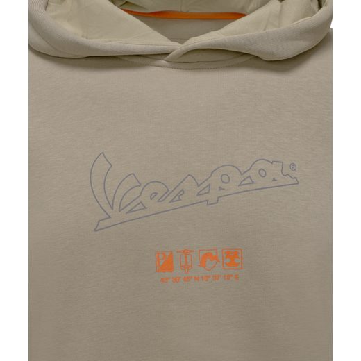 MIKINA VESPA DEC S KAPUCÍ BÉŽOVÁ