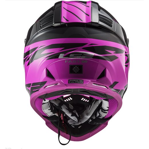 MX PŘILBA LS2 MX437 FAST EVO ROAR MATT BLACK PURPLE