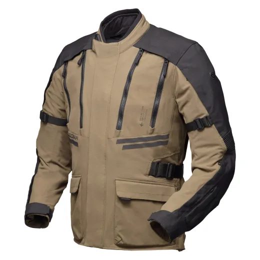 MODEKA PÁNSKÁ TEXTILNÍ MOTO BUNDA LUCANO SAFARI ČERNÁ