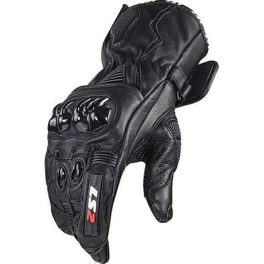 LS2 PÁNSKÉ KOŽENÉ MOTO RUKAVICE SWIFT RACING BLACK