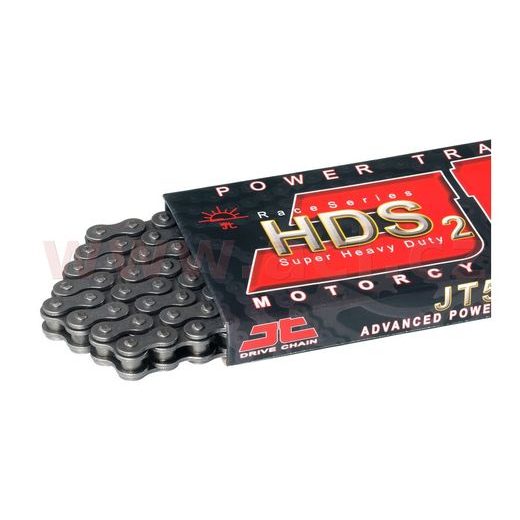 ŘETĚZ 520HDS2, JT CHAINS (BEZKROUŽEK, BARVA ČERNÁ, 114 ČLÁNKŮ VČ. ROZPOJOVACÍ SPOJKY)