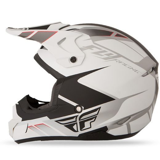PŘILBA KINETIC IMPULSE, FLY RACING - USA (BÍLÁ/ČERNÁ)