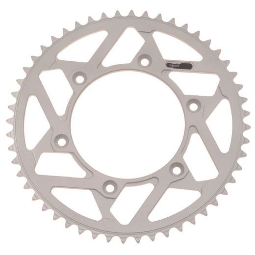 DURALOVÁ ROZETA MASTER PRO SEKUNDÁRNÍ ŘETĚZY TYPU 420, Q-TECH (STŘÍBRNÝ ELOX, 46 ZUBŮ)