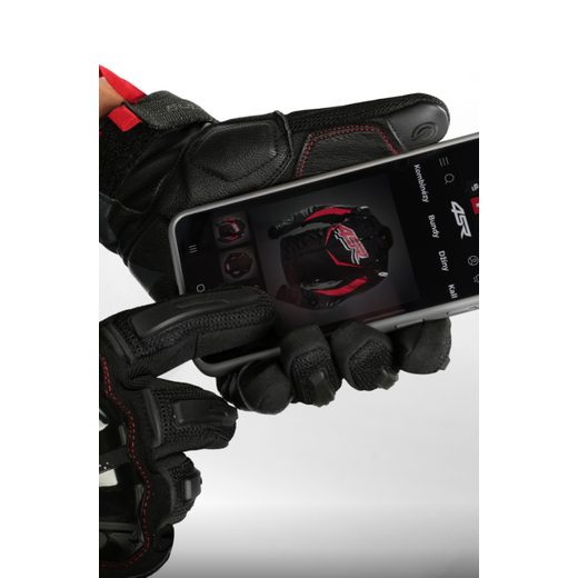 4SR PÁNSKÉ KOŽENO TEXTILNÍ MOTO RUKAVICE TOUR-X
