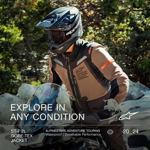 BUNDA ST-7 GORE-TEX, ALPINESTARS (HNĚDÁ/ČERNÁ) 2024