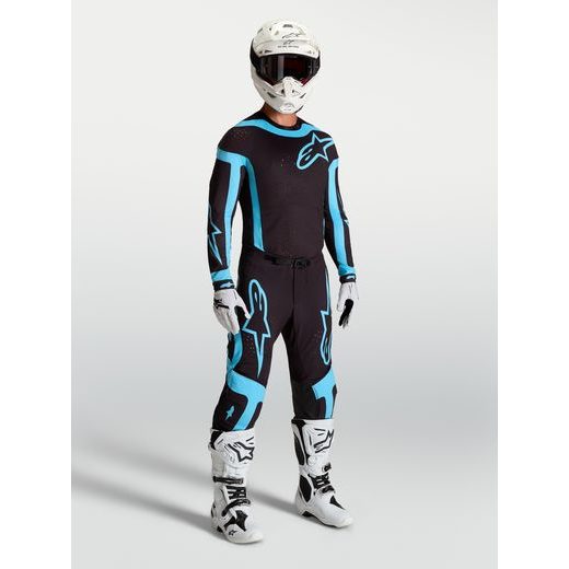 DRES SUPERTECH VESTA, ALPINESTARS (ČERNÁ/TYRKYSOVÁ) 2027