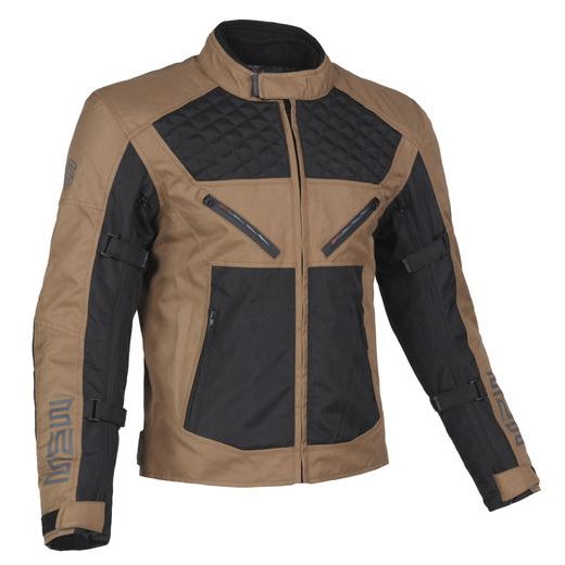 MBW PÁNSKÁ TEXTILNÍ MOTO BUNDA ACE JACKET BLACK BROWN 