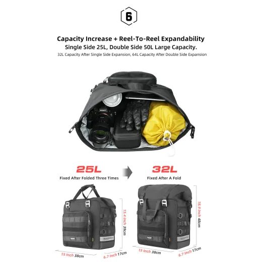 RHINOWALK - BOČNÍ BRAŠNA 25L