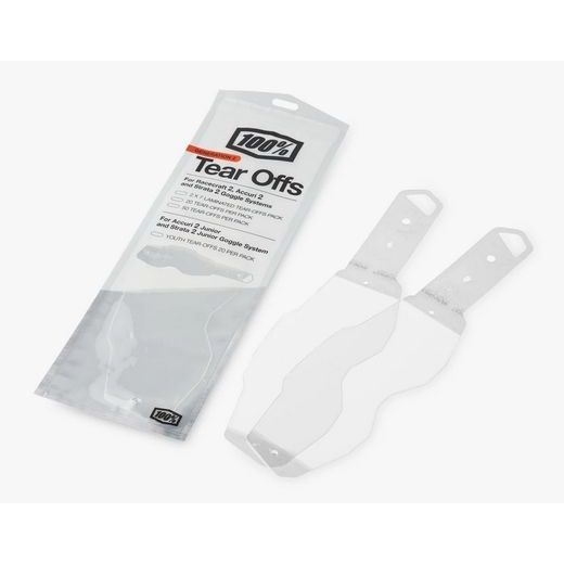 STRHÁVACÍ SLÍDY PLEXI STANDART PRO BRÝLE RACECRAFT 2/ACCURI 2/STRATA 2, 100% (20 VRSTEV V BALENÍ, ČIRÉ)