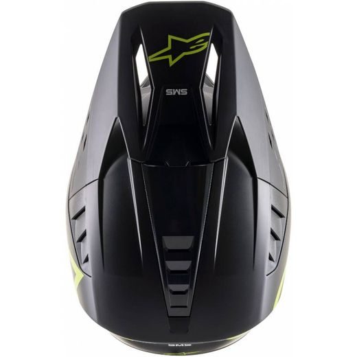 ALPINESTARS PŘILBA S-M5 COMPASS HELMET ECE(MATNÁ ČERNÁ/ŽLUTÁ FLUO)