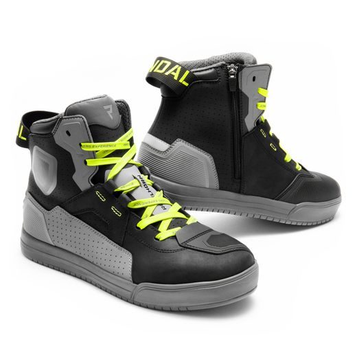 REBELHORN MOTO BOTY VANDAL II ČERNÉ/ŠEDÉ/FLUO