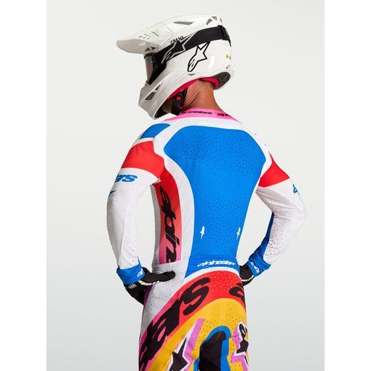 DRES SUPERTECH DYNA, ALPINESTARS (BÍLÁ/MODRÁ/ŽLUTÁ/ČERNÁ/FIALOVÁ) 2027