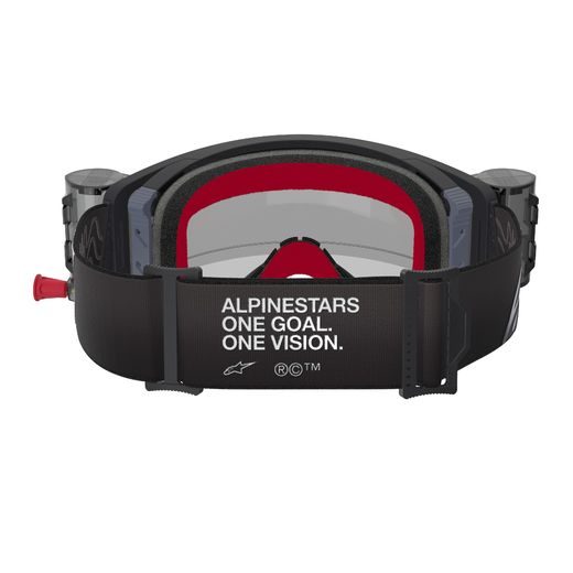 BRÝLE SUPERTECH CORP ROLL-OFF WIDE VISION, ALPINESTARS (ČERNÁ/ŠEDÁ, ČIRÉ PLEXI A ROLL-OFF SYSTÉM) 2025