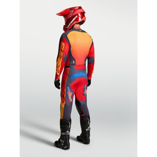 DRES RACER HUNT, ALPINESTARS (ČERVENÁ/TMAVĚ ŠEDÁ/GRADIENT) 2027