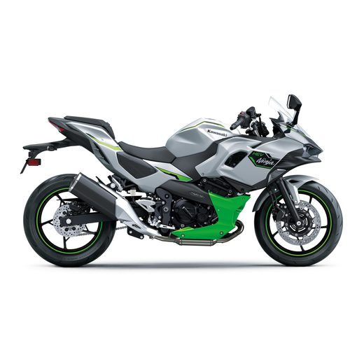 KAWASAKI NINJA 7 HYBRID METALLIC BRIGHT SILVER / METALLIC MATTE LIME GREEN / EBONY
