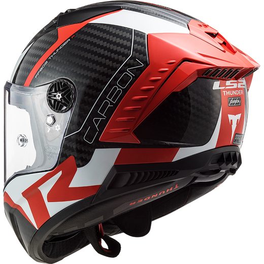 LS2 FF805 THUNDER C RACING1 GL.RED WHITE