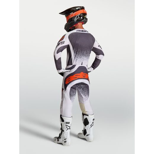 DRES TECHSTAR SWAN, ALPINESTARS (SVĚTLE ŠEDÁ/TMAVĚ ŠEDÁ/ČERVENÁ FLUO) 2027