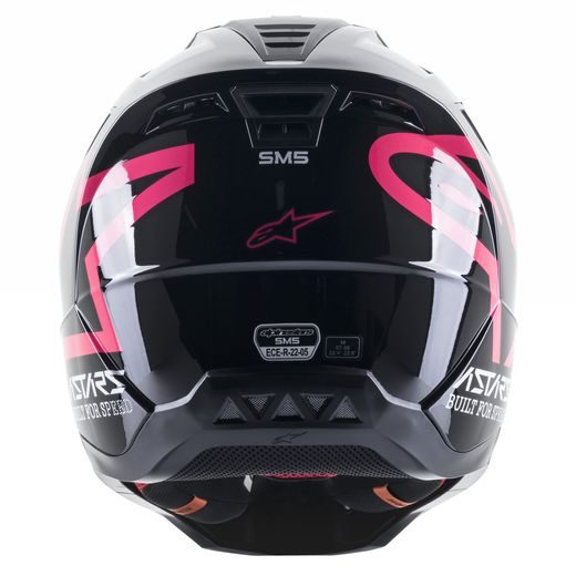 PŘILBA ALPINESTARS S-M5 COMPASS 2023 (ČERNÁ/RŮŽOVÁ)