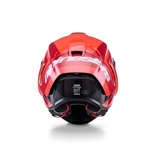 PŘILBA SUPERTECH R10 ARIUS, ALPINESTARS (ČERVENÁ FLUO/ČERVENÁ/KARBON/BÍLÁ) 2026