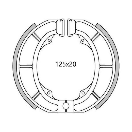 BRZDOVÉ OBLOŽENÍ (STANDARDNÍ MATERIÁL) NEWFREN (2 KS V BALENÍ)
