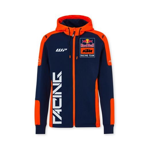 MIKINA S KAPUCÍ TEAM, KTM RED BULL (MODRÁ,ORANŽOVÁ)