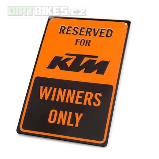 KTM PLECHOVÁ CEDULE PARKING PLATE