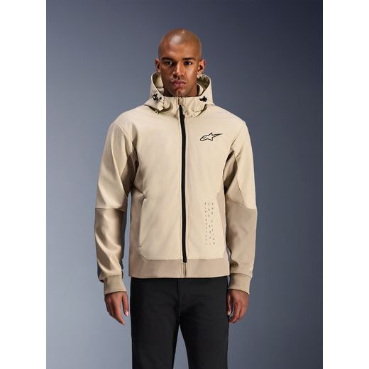 BUNDA RADIUM TECH HOODIE, ALPINESTARS (PÍSKOVÁ/HNĚDÁ) 2026