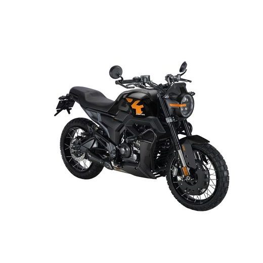 ZONTES 125 GK SCRAMBLER ČERNÁ/ORANŽOVÁ DRÁTĚNÁ KOLA EURO5