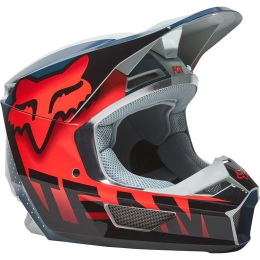 PŘILBA FOX V1 TRICE HELMET, ECE GREY/ORANGE