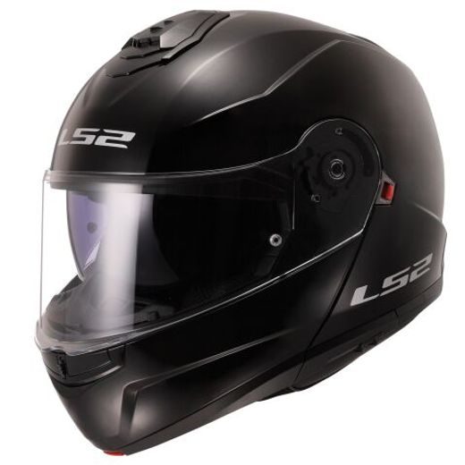 LS2 VÝKLOPNÁ PŘILBA FF908 STROBE II GLOSS BLACK