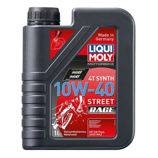 LIQUI MOLY MOTORBIKE 4T 10W40 STREET RACE, PLNĚ SYNTETICKÝ MOTOROVÝ OLEJ 1 L