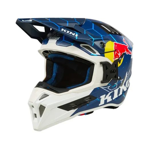 MOTO HELMA KINI RED BULL EXC HELMET 1.0 MODRÁ/BÍLÁ