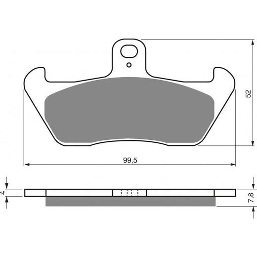 BRZDOVÉ DESTIČKY GOLDFREN 089 AD OFF-ROAD FRONT