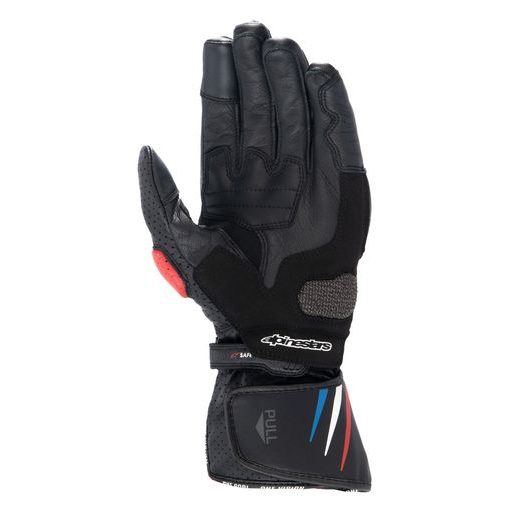 RUKAVICE SP-8 HONDA KOLEKCE, ALPINESTARS (ČERNÉ/ČERVENÉ/MODRÉ) 2023