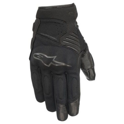 RUKAVICE FASTER, ALPINESTARS (ČERNÁ/ČERNÁ)